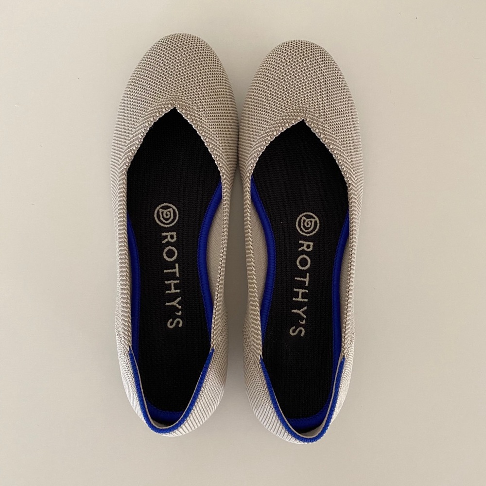 Rothy’s Round Toe Flat, 6.5 Flax Birdeye